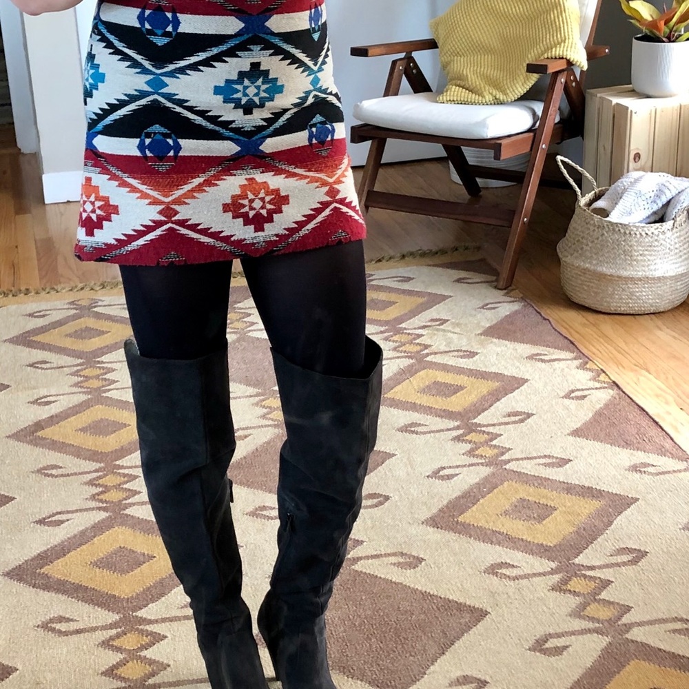 Knee high Leather Vince Camuto Charcoal Grey Boots